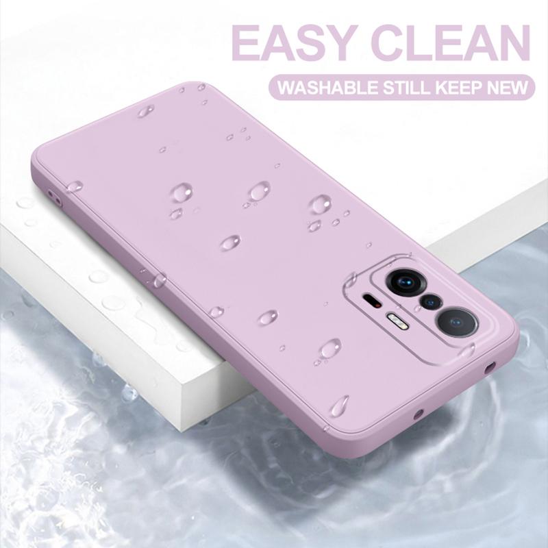 Mi 11T Mi 11 T Mi11T Pro Case čtvercový tekutý silikonový celoprotektorový kryt pro Xiaomi Mi 11T Mi11T Mi 11 T Pro Ultra Lite funda