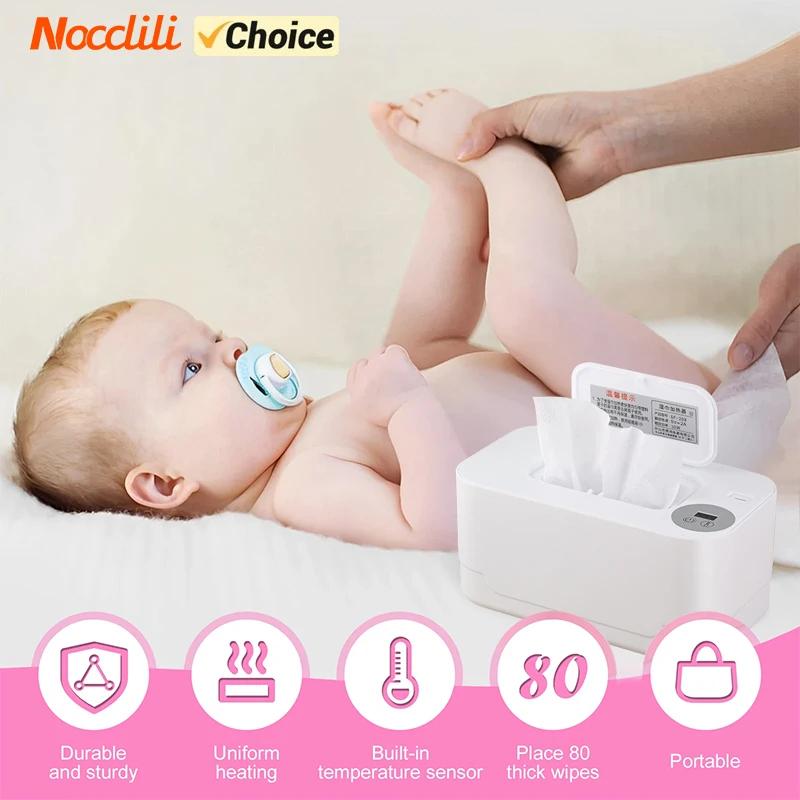 

Smart Baby Wet Tissue Heater Wipe Warmer With Display Screen Portable Heater Wipe Dispenser Napkin Heating Tissue Box Baby Care