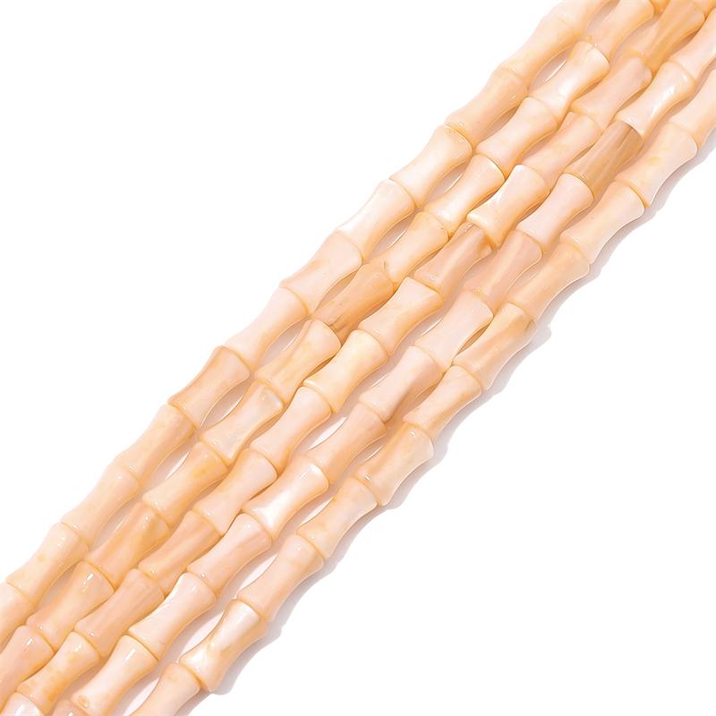 45Pcs Natural Colored Freshwater Bamboo Shell For DIY Necklace Bracelet Earrings Jewelry Making