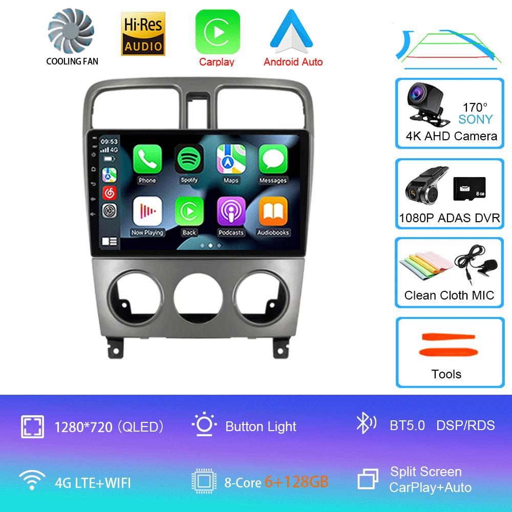 Android 14 For Subaru Forester Spoiler 2004 2005 2006 2007 2008 Radio Multimedia Video Player Navigation GPS WIFI BT DSP Stereo
