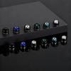 Stylish Round Zircon Non Piercing Small Earrings Stainless Steel Magnetic Ear Studs Clips for Men Punk Fashion Jewelry Gifts