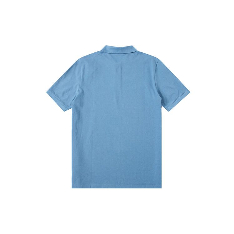 Timberland Outdoor Casual Solid Color Short Sleeve Polo Shirt Men Tops Sky-Blue A62T5-DJ5