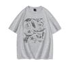 Loose Fit Unisexs Ocean Animals Tshirts Harajuku Trend Girls Short Sleeve Tee Summer Clothes Girl Casual Round Neck Cotton Tee