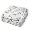Snoopys Woodstock Cartoon Fleece Throw Blankets Blanket for Home Travel Warm Bed Rug,