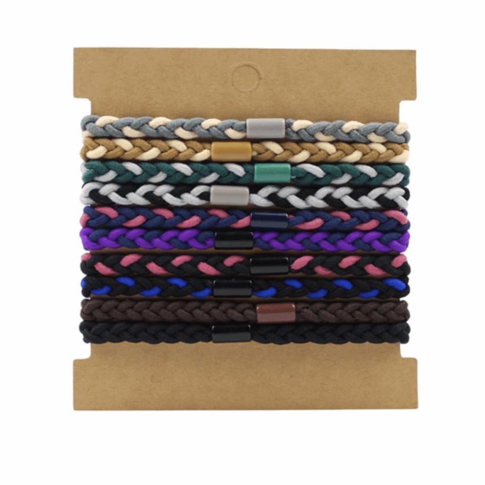 Thick Hair/Thin Hair Boho Hair Ties No-Damage Ponytail Hair Rope  Girls Women Man