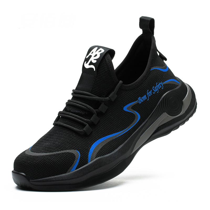 

Легкая рабочая обувь Staleneus для мужчин, кроссовки со стальным носком, мужская защитная обувь, неразрушимые строительные защитные ботинки 50 синий