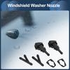 INFINAUTO Jeep Patriot 2008-2016 Främre Vindrutespolarmunstycke Slanganslutning Packning Nr.05303834AB Plast Svart