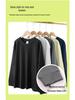 2025 Autumn/Winter American Style Long Sleeve Solid Color Teen Base Shirt