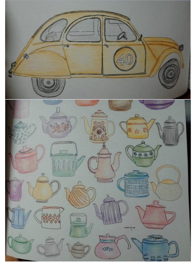 Korea Paris Secret De-stress Coloring & Art Book: Architecture, Doodling, Drawing, Painting