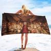 Quick Dry Beach Towel,Library Bookcase Printed Microfiber Lightweight Bath Towels Super Absorbent for Pool Towels Kids & Adults