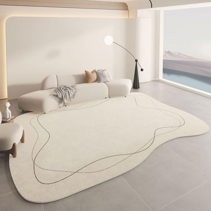 Irregular Faux Cashmere Living Room Rug 160*230cm