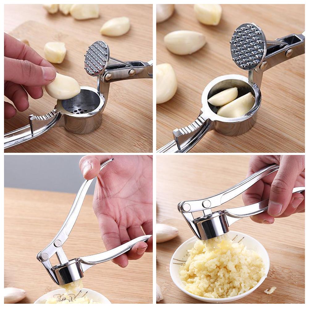 Multi-Function Garlic Press Nut Husking Crusher Mincer Handheld Squeezer Manual Press Grinding Tool Ginger Crusher Kitchen Accessories Utensils
