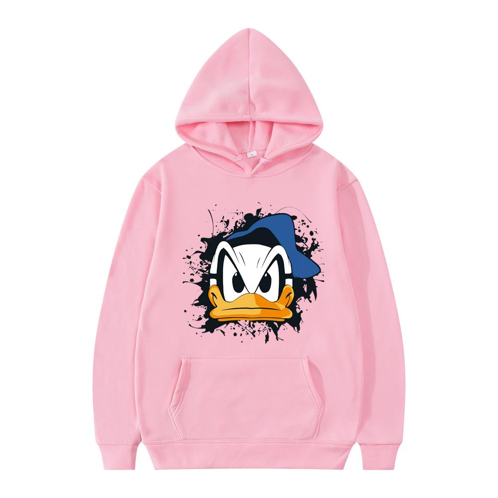 Disney Donald Duck Muster Kapuzenpullover Langarmpullover Herbst und Winter Disney Oberteil Anime Hoodie Harajuku Hoodie Sweatshirts