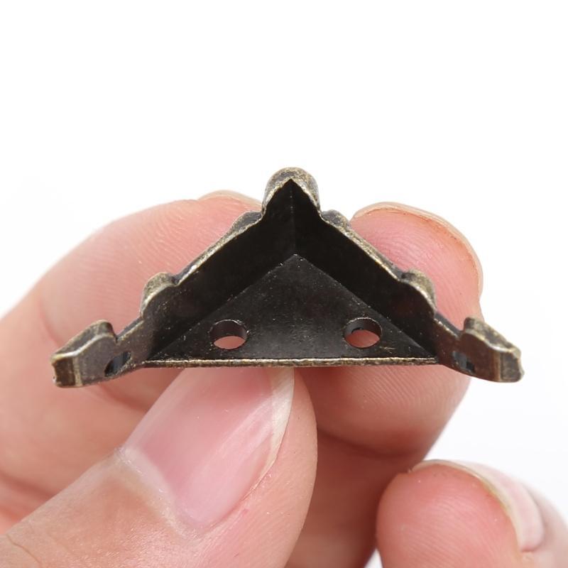 

8xDecorative Antique Bronze Jewelry Gift Box for Case Feet Leg Corner Prote бронзовий