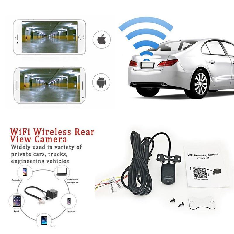 150° WLAN Drahtlose Rückfahrkamera für Auto, Backup-Rückfahrkamera für iPhone Android iOS