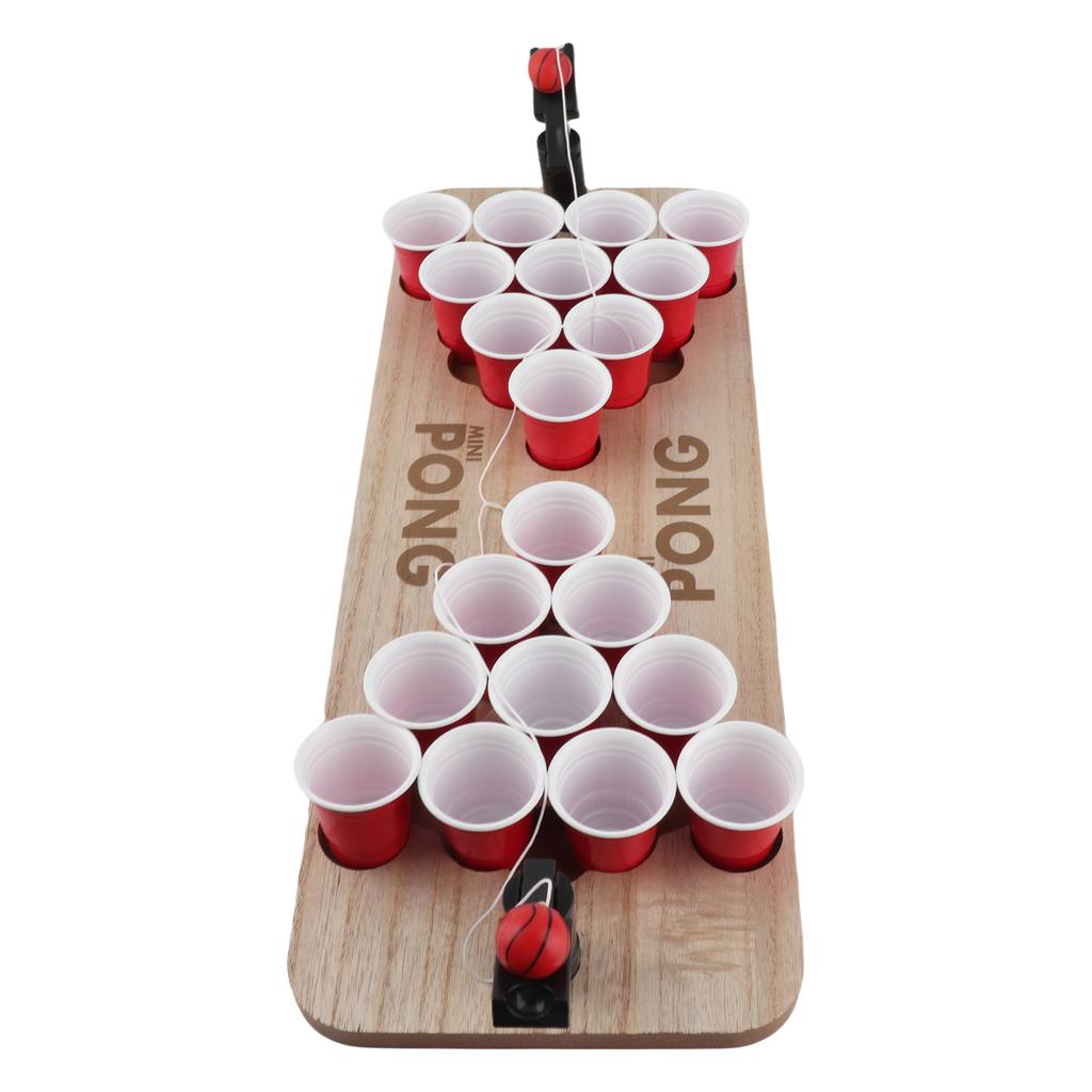 Beer Pong Tisch Set Übung Hand-Auge-Koordination Bälle Trinkspiel für Party Büro Haushalt