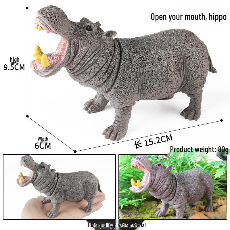 Cross-Border Animal Toy Set: Sheep, Cow, Horse, Donkey, Goat, Poultry Plastic Models