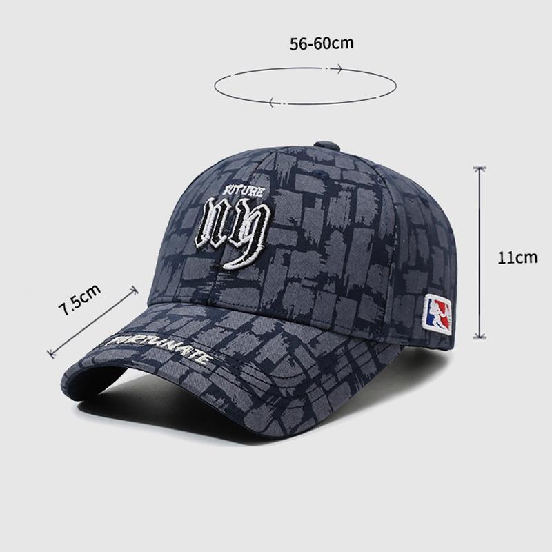 Letter Embroidery Baseball Cap for Unisex Sunshade Cap Outdoor Cap