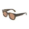 Ferragamo Braune Rechteckige Herren Sonnenbrille Sf2106S 015 49