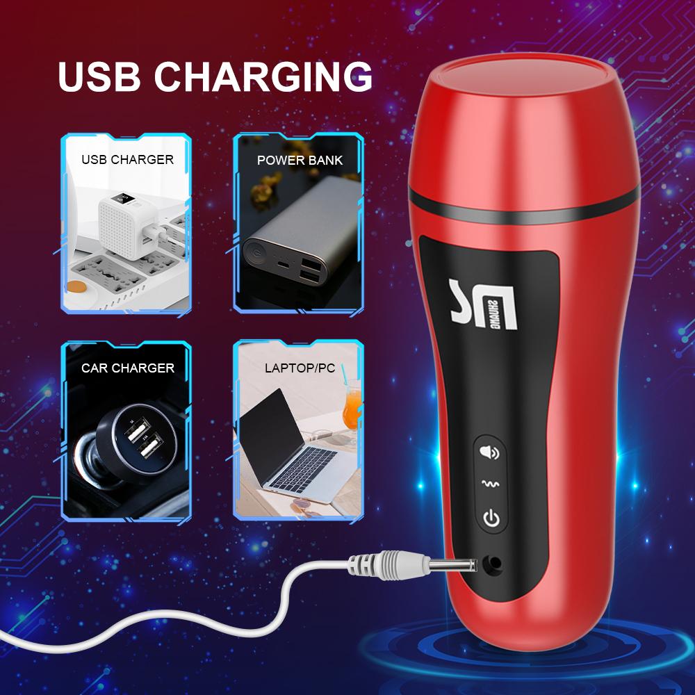 Male Masturbator Vibrator Automatic Masturbation Cup Blowjob Pussy Masturbation Device Male Adult Sex Toy 10 Speed Sex Machine