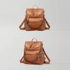 Retro PU Women's Backpack - 2022 European and American Style