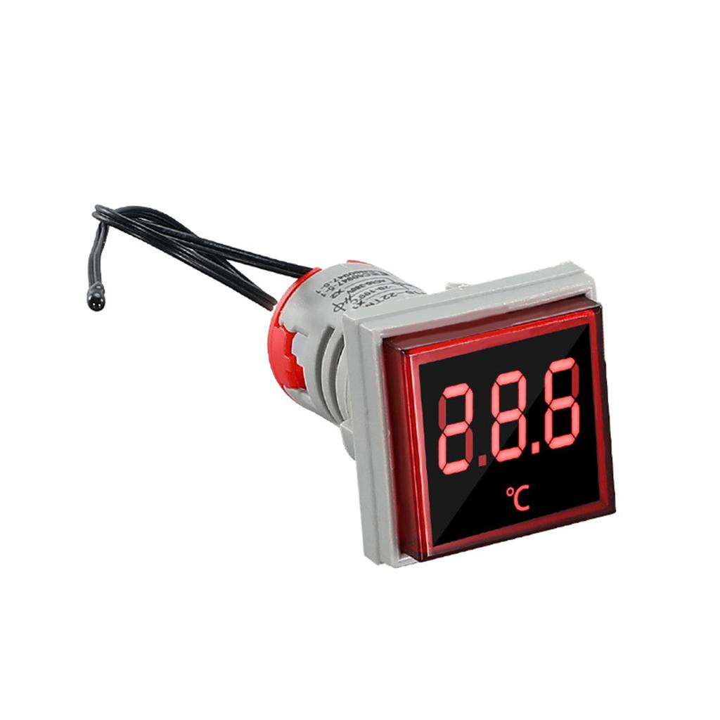 220V -20-199'C Precision Temperature Monitor Featuring Square Digital Display for Kitchens Bedrooms Offices and Labs
