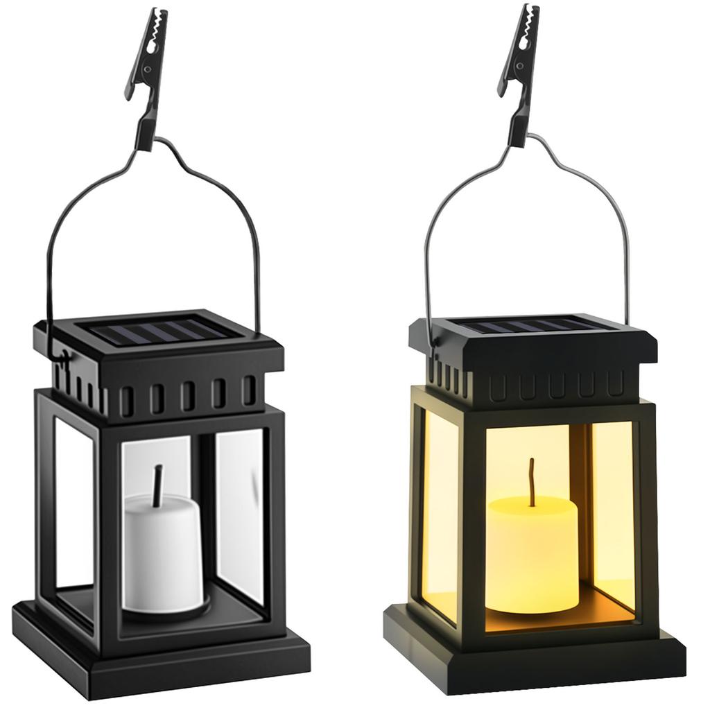 Solarny lampion świeca Zewnętrzny LED Solarny lampion IP44 Wodoodporne Wiszące światło lampionu Automatyczne WŁ./WYŁ. Solarne światło krajobrazowe na podwórko