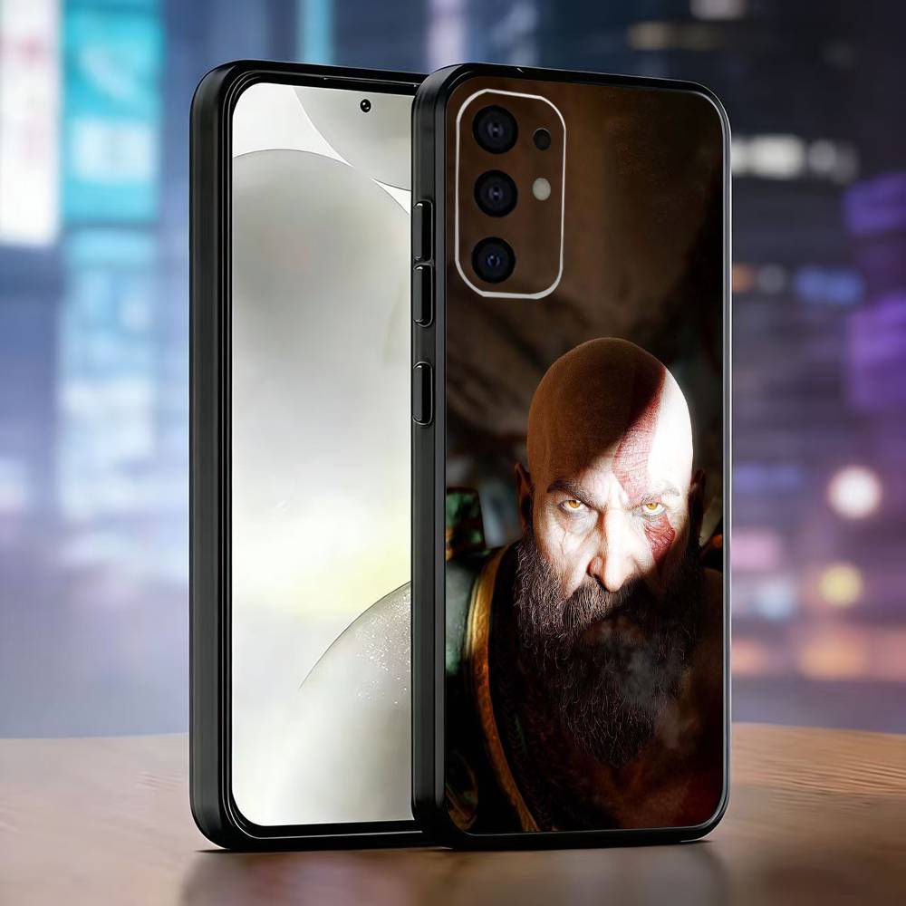 

God of War Kratos Phone Case Black Silicone Soft For Samsung S25,S24,S21,S22,S23,S30,Ultra,S20,Plus,Fe,Lite Samsung S23plus5G