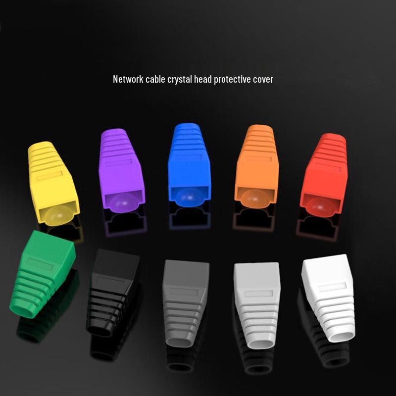Protetores de Cristal de Rede RJ45 Coloridos, Cat 6, Pacote de 1000, Opcional em Dez Cores