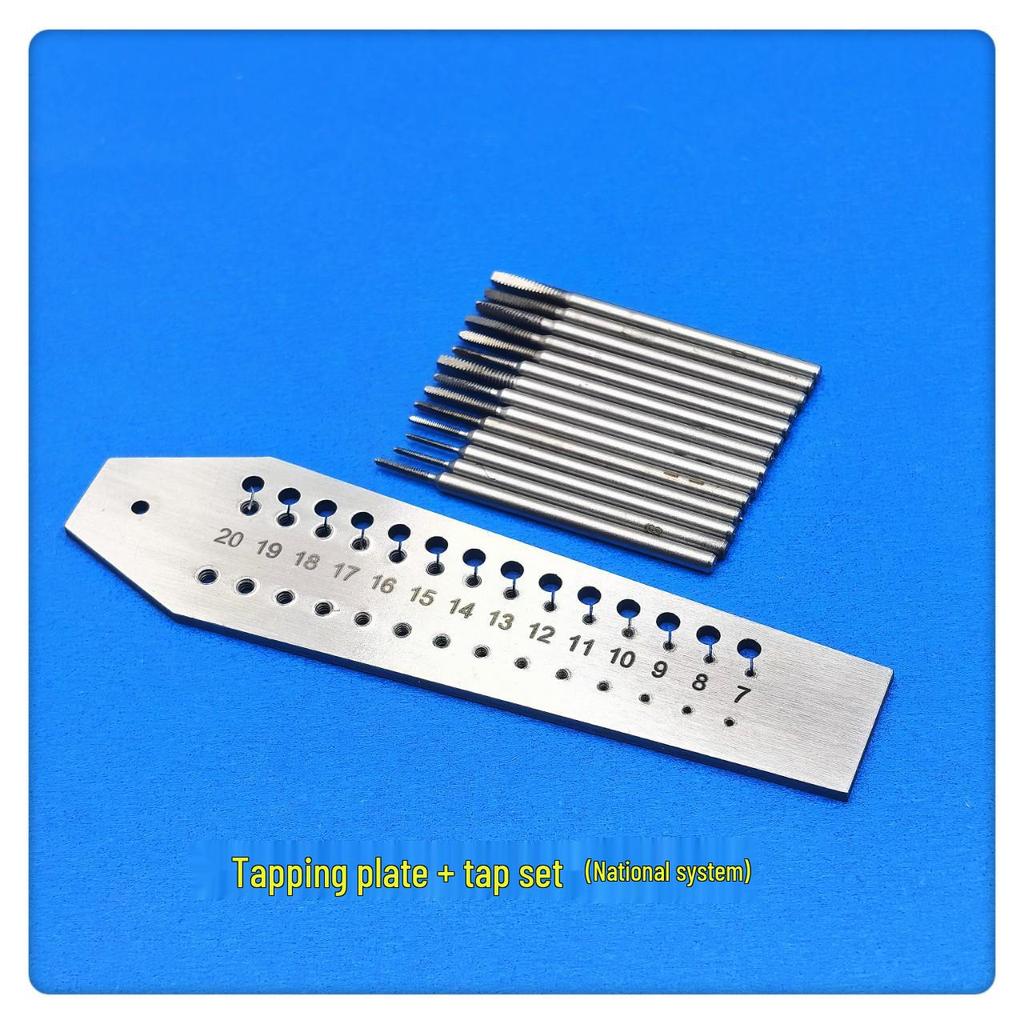 Mercury Wire Tap & Die Screw Plate Set for Watch Repair