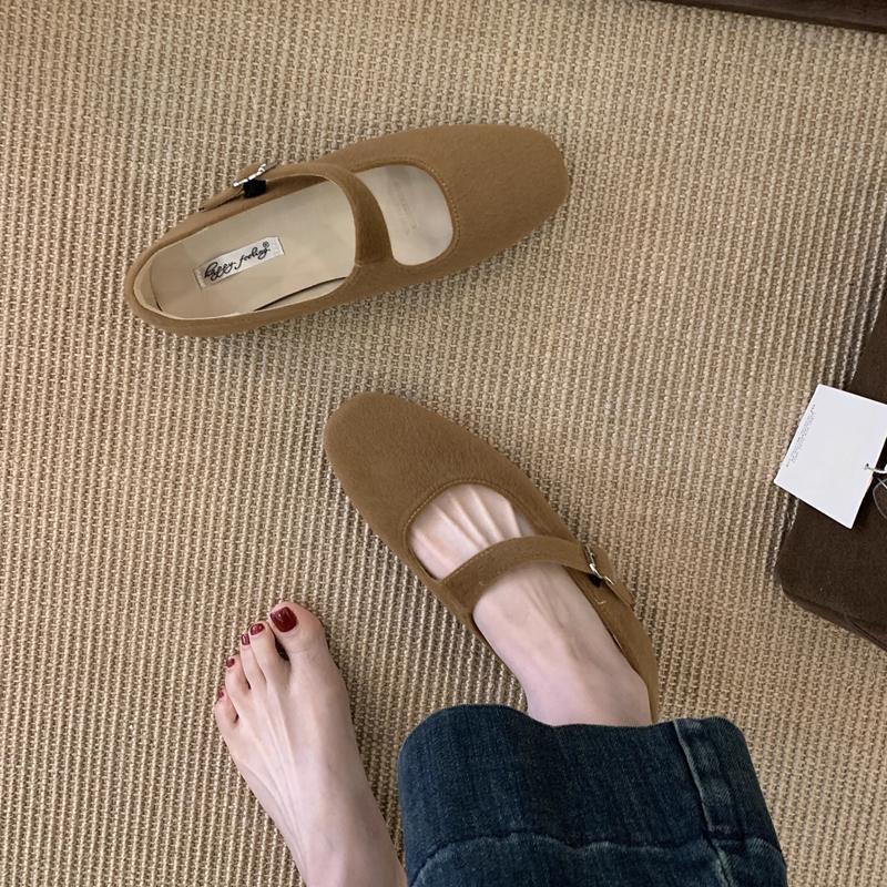 Fashion SUOJIALUN 2025 Autumn New Flat Heel Women Mary Jane Shoes Round Toe Shallow Slip On Single Shoes Outdoor Dress Boat Shoes