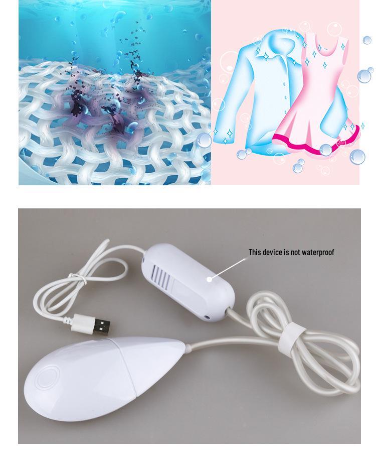 Portable USB Ultrasonic Bubble Cleaner for Fruits, Vegetables, and Underwear