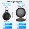 2-Pack Smart Tracker Tag for Apple Find My App, IP67 Waterproof, Replaceable Battery, for Keys, Luggage, Backpack + Holder