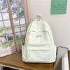 Schoolbag College Student Backpack Junior High School Student Computer Bag Korean Version Simple Girl Bow School Bag Large Capacity Backpack Female