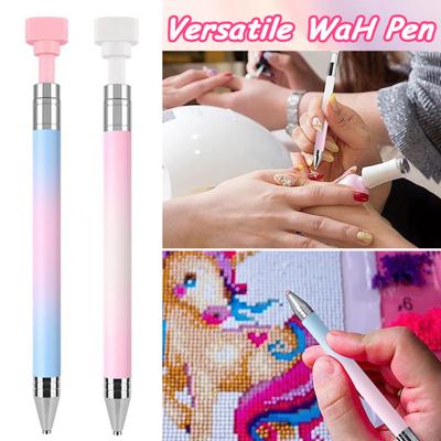 Raccoglitore di Strass Penna di Cera Ricaricabile Fai da Te Nail Art Decorazione Pittura di Strass Punteggiatura