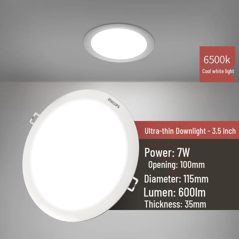 Spot LED de tavan încastrat Philips DN200 Mingxin ultra-subțire pentru living