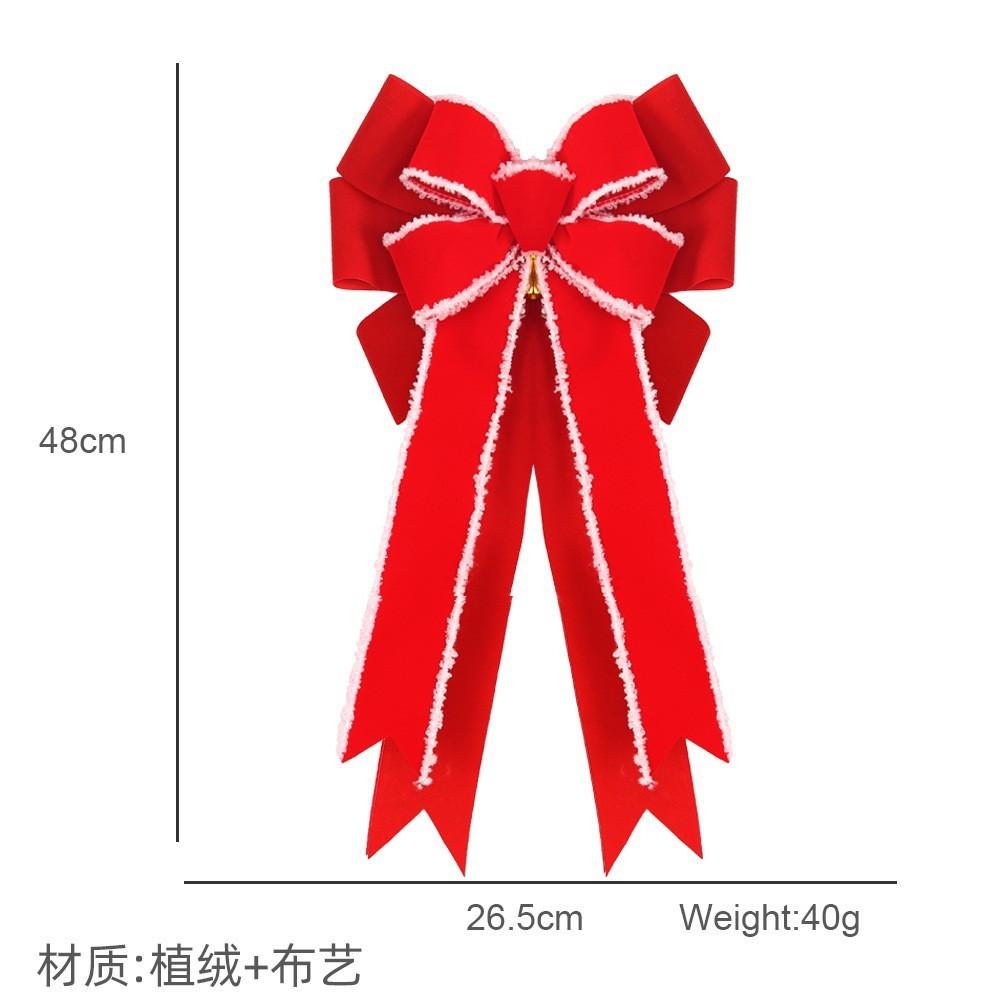 

Gorgeous Christmas Red Bow Accessory For Holiday Gift Wrapping And Tree Styling With Ecofriendly Material B