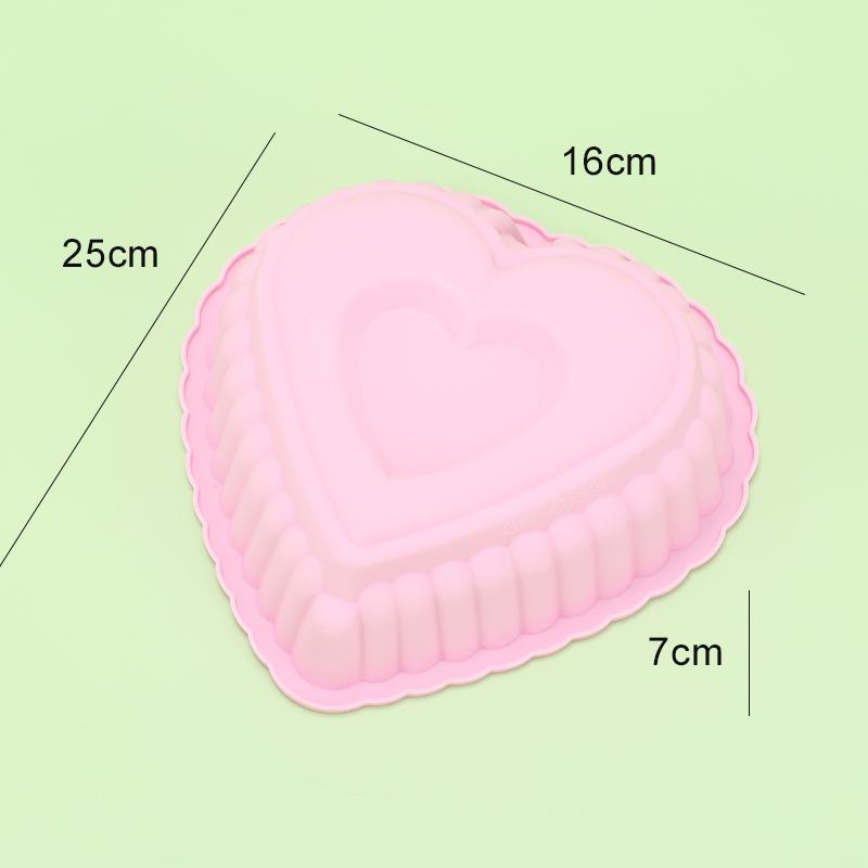 Love Heart Shape Cake Mold Silicone Freezing and Baking Pastry Molds Mousse Bread Mould Bakeware DIY Non-Stick Cake Pan