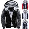 Thick Warm Mens Fleece Fur Lined Hoodie Zip Up Winter Coat Jacket Top Sweatshirt