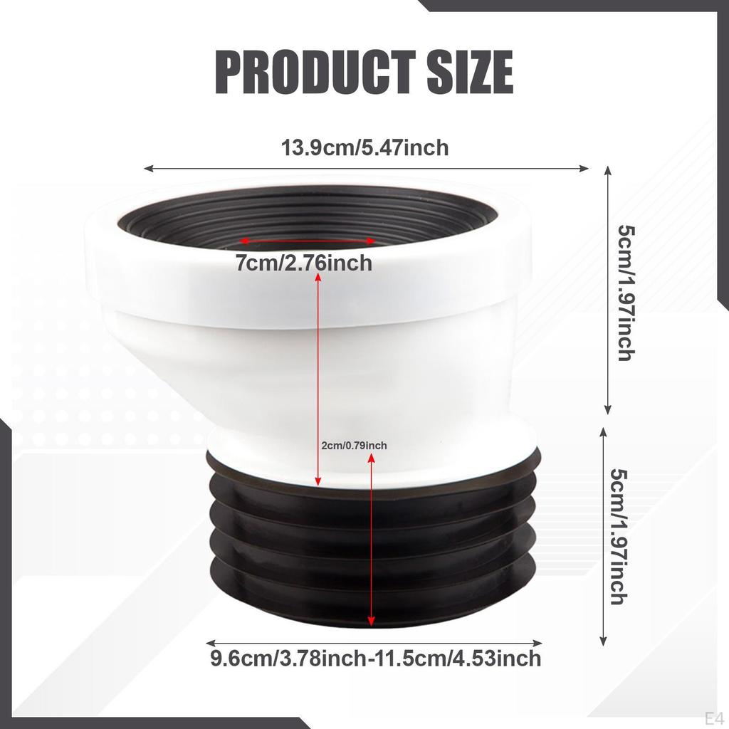 Bathroom Plumbing Accessory: Offset Toilet Flange Connector for System Maintenance
