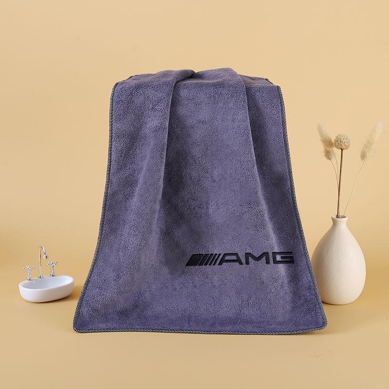 VFO1 For Mercedes Benz AMG A C GLC GLE CLA Class W205 W176 W117 Suede Microfiber Car Wash Towel Drying Cloth Cleaning Towels Interior