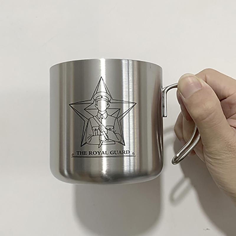 304 stainless steel coffee mug copper plated mug double layer creative simple portable stainless steel drinking cup 320ml