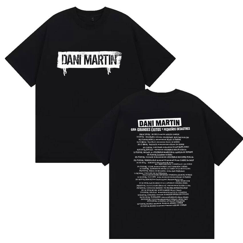 

Rock Band Dani Martin Tour 2026 Print T Shirt Mens Vintage Gothic Short Sleeve Tshirts Hip Hop ONeck Oversized Cotton Tshirt 3XL