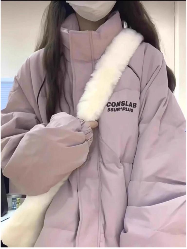 2024 Women's Korean-Style Oversized Down Jacket: Warm, Thick, Cotton-Padded Winter Coat
