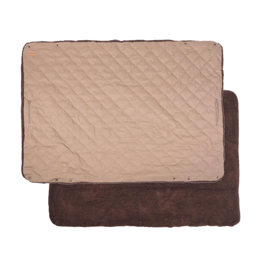 S'more Coronet Blanket, 2-Way, Flame-Retardant and Water-Repellent, for Outdoor Camping (Brown)