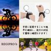 RegiProb Bicycle Rearview Black Mirror, Wrist-Mounted, Round, Lightweight, 360°,