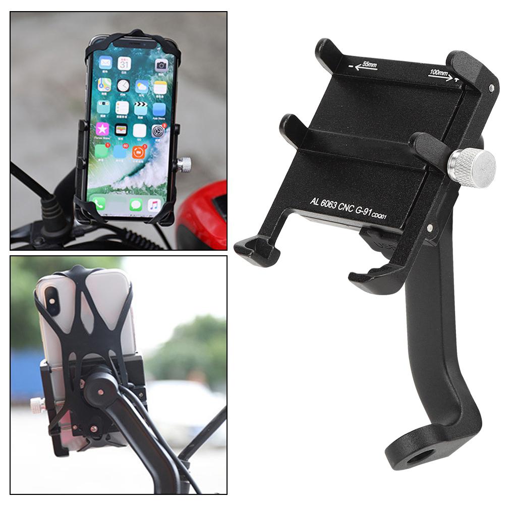 Chargeable Electromobile Phone Holder Handlebar Clamp Ring Bracket for Motorbike Cycling