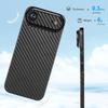 Lightweight Ultra Thin Case for iPhone 17 Pro 0.3mm Carbon Fiber Pattern Matter Case for iPhone 17 Pro Slim Back Cover Bumper