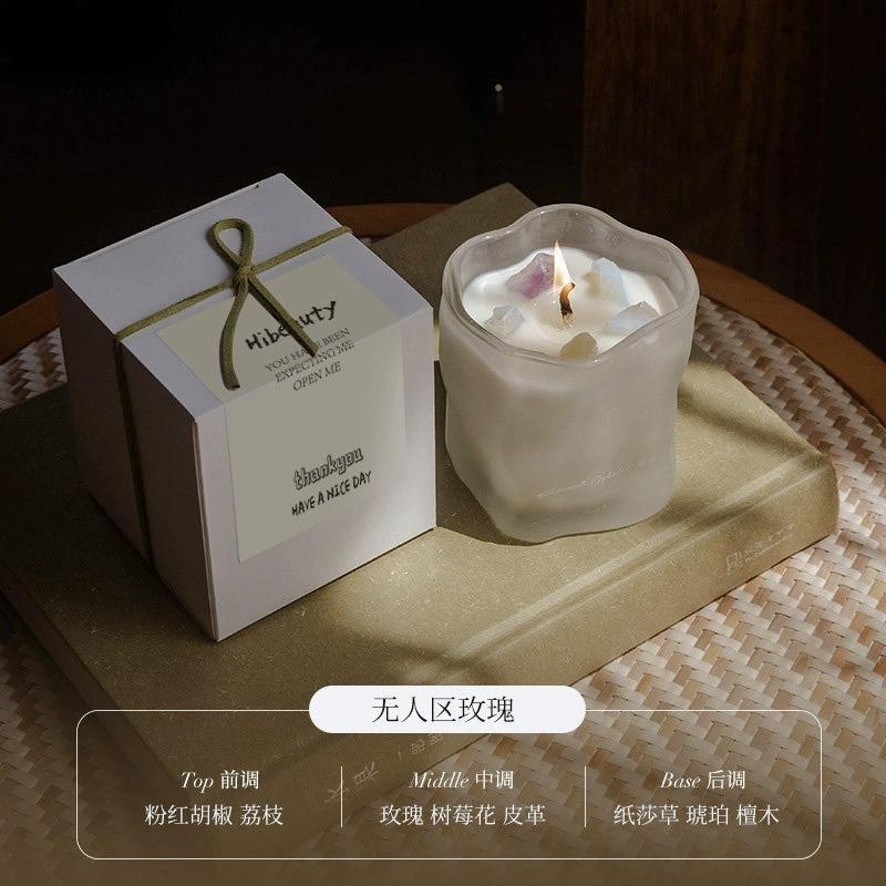 1Pc Smokeless Soy Wax Scented Candle - Subtle Fragrance for Valentine's Day Party Favors & Indoor Ambiance