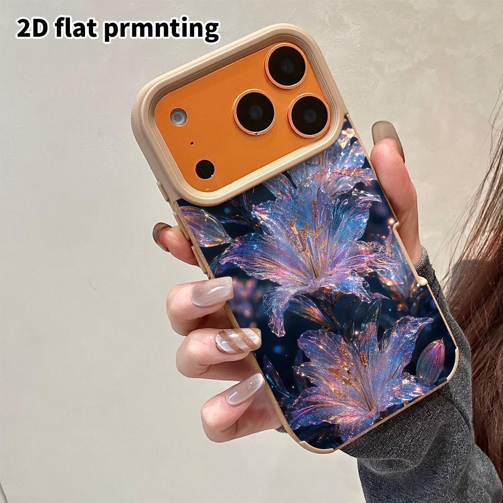 Phone Case: 2D Flat Lambskin Suitable for iPhone 18 17 16 15 14 13 Pro Protective Case, Dreamy and Fairy-like, Christmas and Halloween Gift